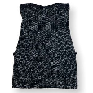 Zara TRF Black White Polka Dot Tube Mini Dress L